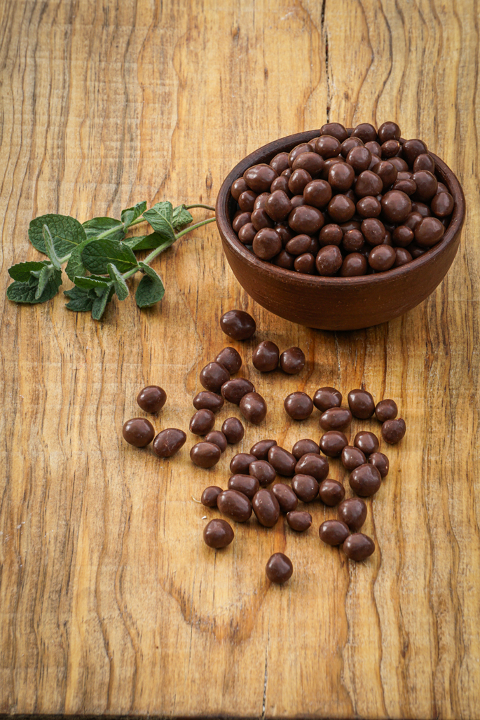 Maní con chocolate